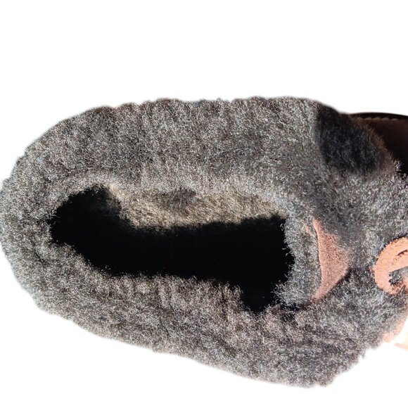 L.L.Bean Women’s Suede Casual Winter Ankle Boots Size 8 Brown Shearling Lined - Picture 12 of 14